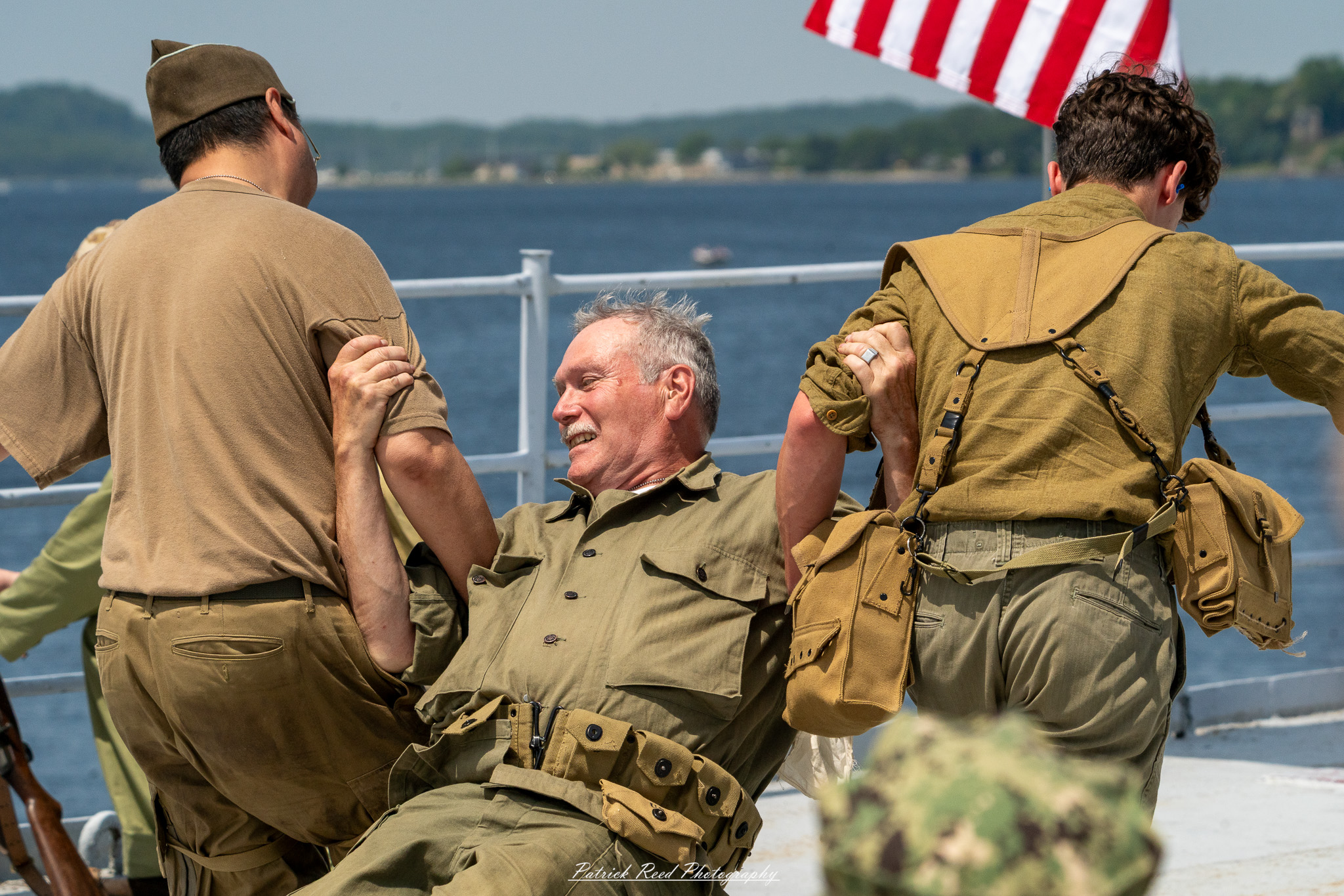 USS LST 393 Reenactment-46 U.S. GI Reenactors – USS LST 393 Reenactment, June 7th, 2025